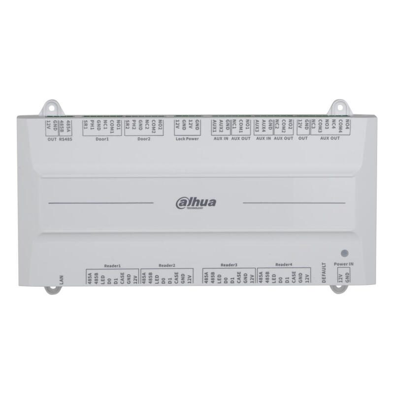 dahua-asc4202b-d-controladora-2-puertas-2-direcciones-para-carril-din-ip-wiegand-rs-485