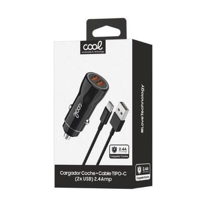 cargador-cool-coche-dual-usb-20w-negro-cable
