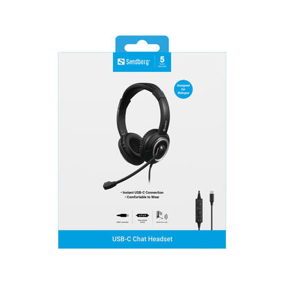 auriculares-sandberg-126-47-alambrico-diadema-usb-tipo-c-negro