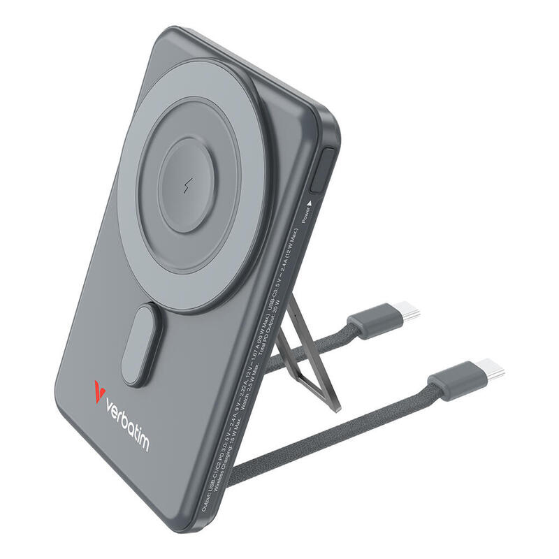 verbatim-32251-bateria-externa-5000-mah-cargador-inalambrico-gris