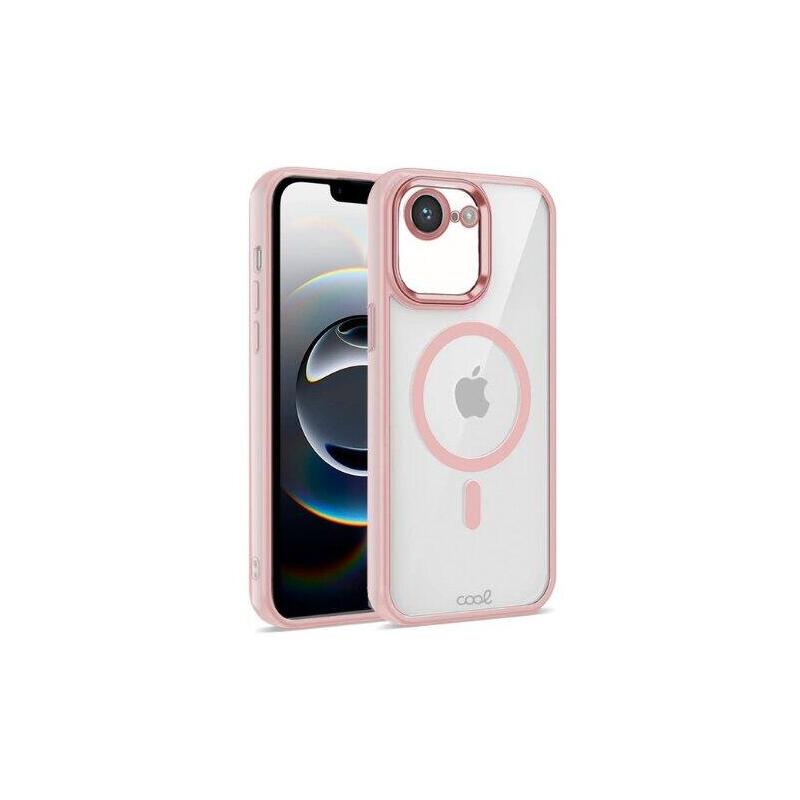 funda-cool-iphone-16e-magnetica-borde-rosa
