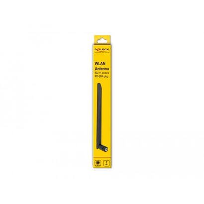 delock-wlan-80211-acaxa-antena-rp-sma-macho-5-dbi-20-cm-omnidireccional-con-articulacion-basculante-y-material-flexible-negro
