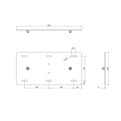 vogels-smartmetals-adaptador-para-leichtbauwande-para-bodenlifte