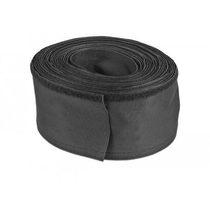 delock-gewebeschlauch-con-klettverschluss-hitzebestandig-10-m-x-30-mm-negro