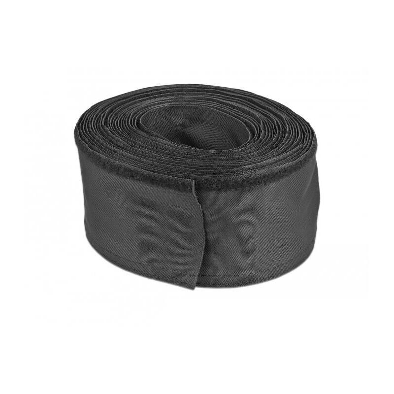 delock-gewebeschlauch-con-klettverschluss-hitzebestandig-10-m-x-30-mm-negro