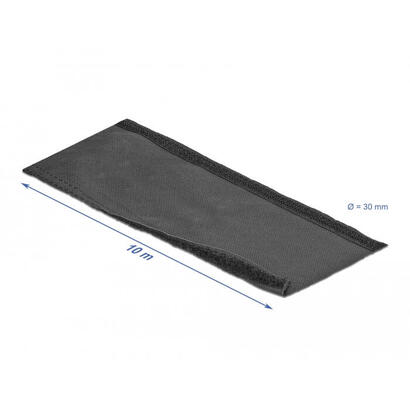 delock-gewebeschlauch-con-klettverschluss-hitzebestandig-10-m-x-30-mm-negro