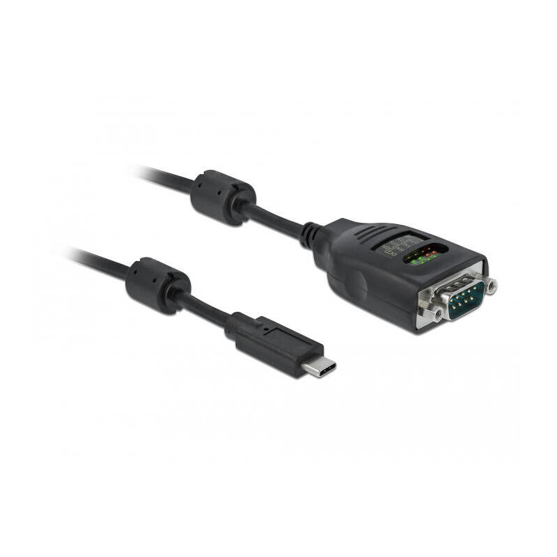 delock-usb-tipo-c-a-seriell-db9-adaptador-con-9-led-rs-232-tester
