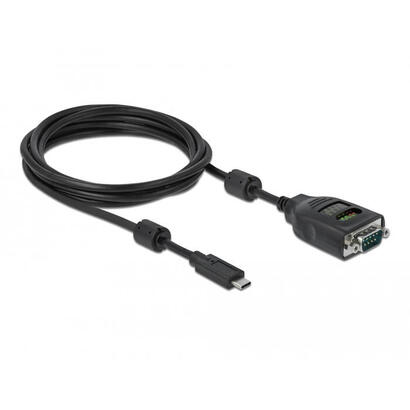 delock-usb-tipo-c-a-seriell-db9-adaptador-con-9-led-rs-232-tester