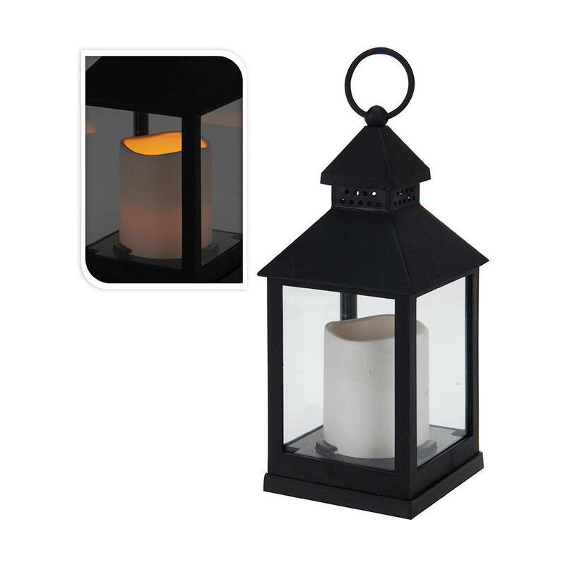 pack-de-2-unidades-farol-con-vela-de-led-funcion-fija-interior-negro-105-x-105-x-23-cm