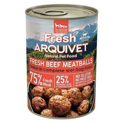 arquivet-fresh-beef-meatballs-in-sauce-wet-dog-food-400g