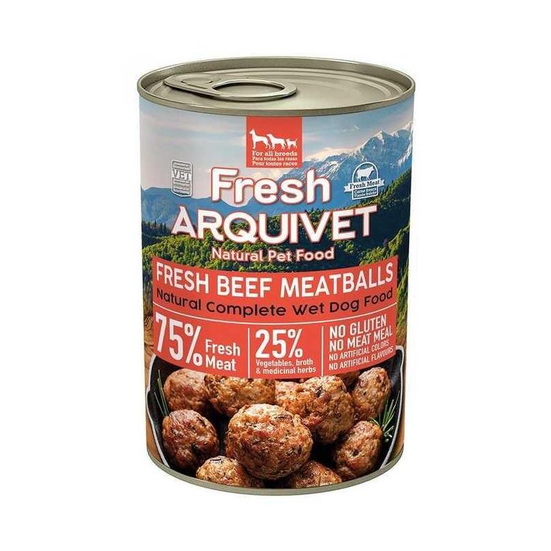 arquivet-fresh-beef-meatballs-in-sauce-comida-humeda-para-perros-400g