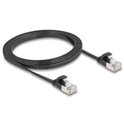 delock-rj45-flachband-cable-de-red-macho-a-macho-cat6a-uftp-15-m-negro