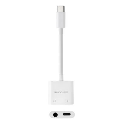 adaptador-audio-nanocable-10241206-usb-tipo-c-macho-jack-35-hembra-usb-tipo-c-hembra-blanco