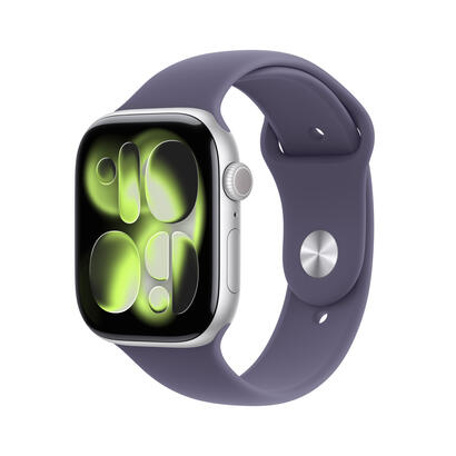 apple-watch-s11-aluminium-cellular-46mm-silber-sportarmband-nebelviolett-s-m