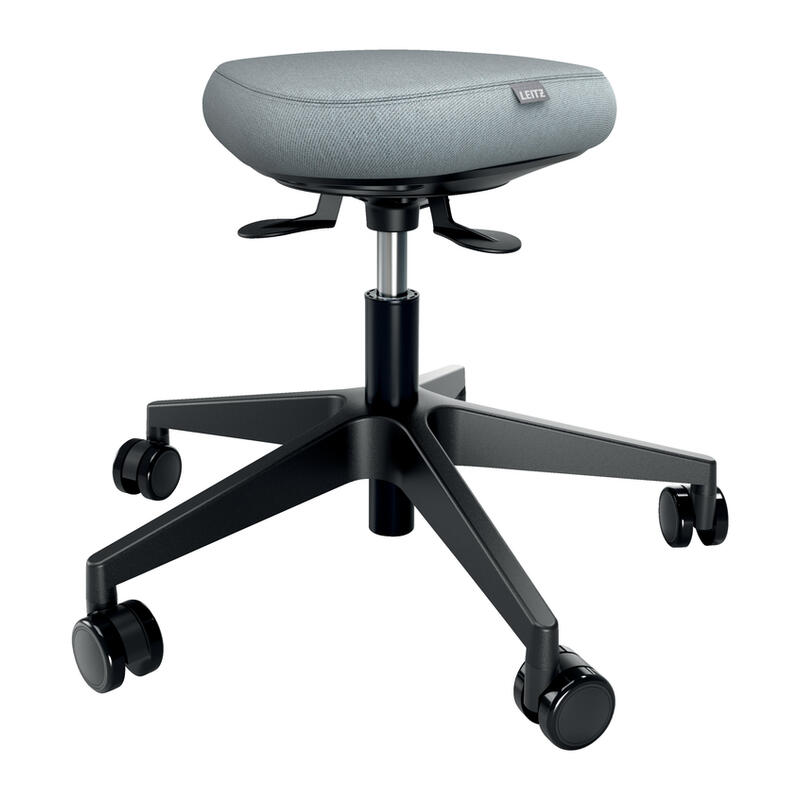 leitz-ergo-active-sitting-stool-w-wheelswobble-comfort-seat-negro leitz-ergo-active-sitting-stool-w-wheelswobble-comfort-seat-negro