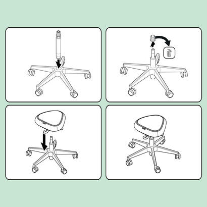 leitz-ergo-active-sitting-stool-w-wheelswobble-comfort-seat-negro leitz-ergo-active-sitting-stool-w-wheelswobble-comfort-seat-negro
