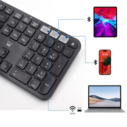 teclado-espanol-ewent-ew3277-universal-rf-inalambrico-qwerty-negro