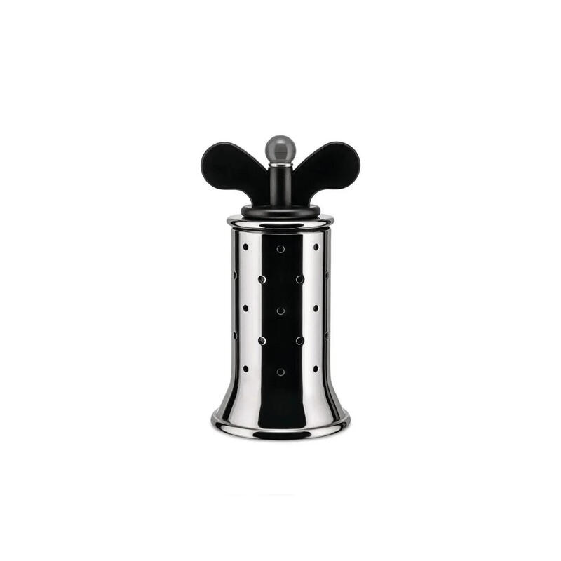 alessi-b-9098-saltpepper-mill-with-polyamide-wings-black-in-1810-stainless-steel-mirror-polished