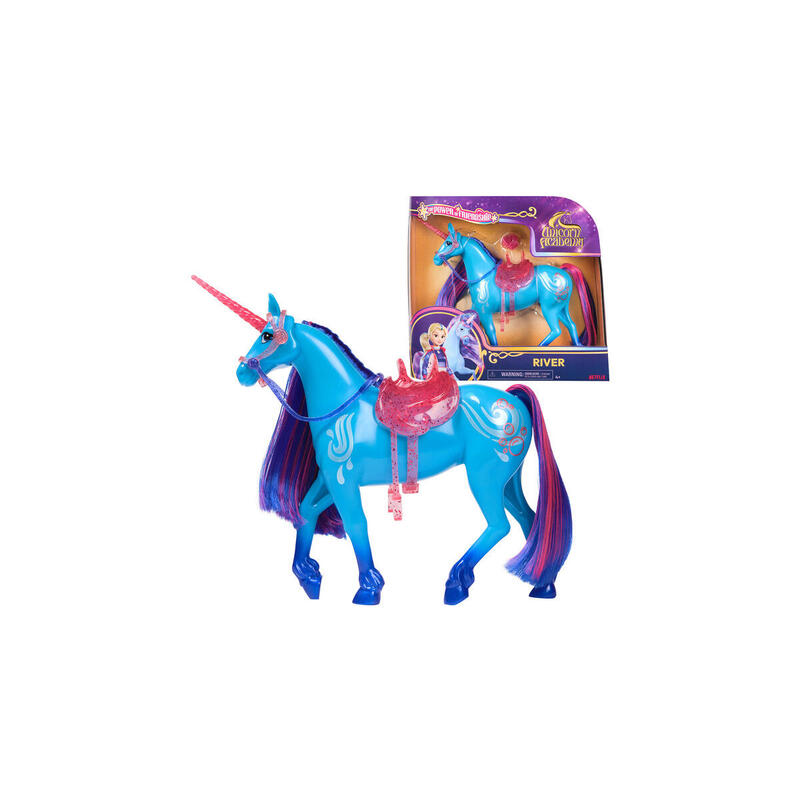 spin-master-unicorn-academy-unicorn-river-figura-de-juguete-de-28-cm-de-altura-con-melena-y-cola-reales-brida-extraible-silla-y-