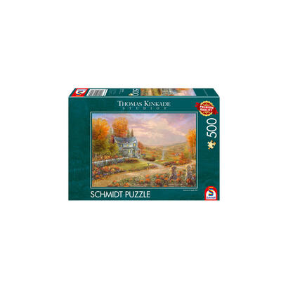 schmidt-spiele-thomas-kinkade-studios-otono-en-apple-hill-rompecabezas-de-500-piezas-58795