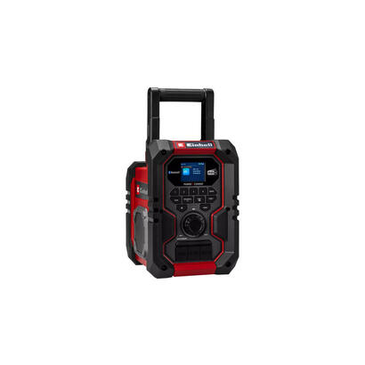 einhell-te-cr-18-li-dabfmbt-solo-radio-de-obra-rojonegro-bluetooth-aux-usb-sin-bateria-ni-cargador-3407995