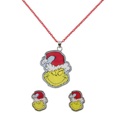 set-colgante-pendientes-navidad-el-grinch