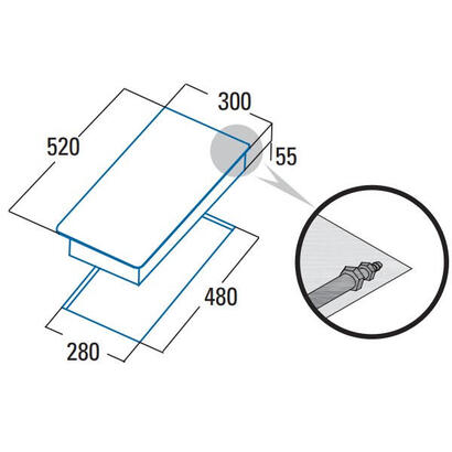 placa-cata-sci-3002-bk-a-gas-30-cm-de-ancho-2-zonas-de-coccion-control-mecanico-cristal-negro