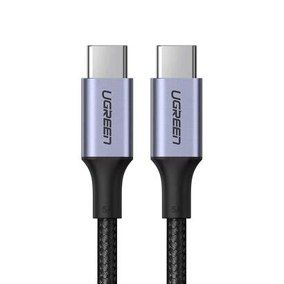cable-ugreen-us316-70428-usb-c-usb-c-pd-qc-fcp-100-w-5-a-480-mbs-3-m-gris