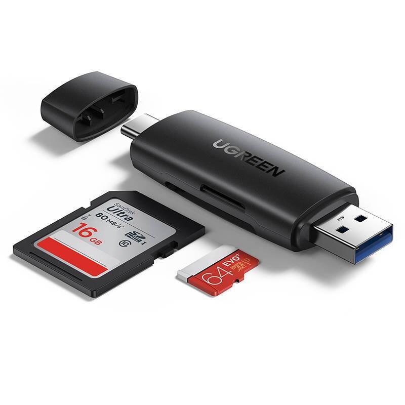 adapter-usb-usb-c-ugreen-cm304-czytnik-kart-sd-microsd-czarny