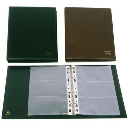 grafoplas-tarjetero-basic-pvc-4-anillas-10-fundas-60-tarjetas-negro