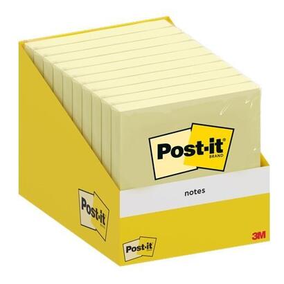 post-it-bloc-notas-100h-76x76mm-canary-yellow-paquete-carton-10-ud
