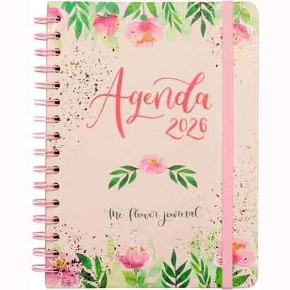 finocam-agenda-espiral-the-flower-journal-e10-155x212mm-svh-tapa-dura-rosa-2026