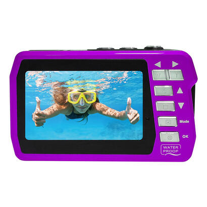 easypix-aquapix-w3048-edge-violet-camara-compacta-13-mp-cmos-8000-x-6000-pixeles-purpura