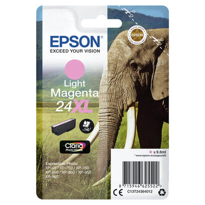 epson-24xl-98-ml-xl-magenta-claro-original-blister-con-alarma-de-rf-cartucho-de-tinta-para-expression-photo-xp-55-750-760-850-86