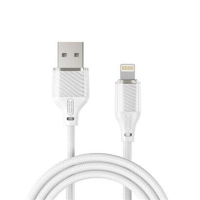 xo-cable-usb-a-macho-a-lightning-carga-y-transmision-de-datos-alta-velocidad-6a-1m-blanco
