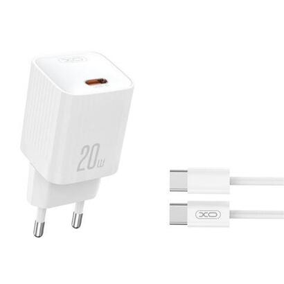 xo-l146-cargador-de-corriente-20w-usb-c-pd-30-y-qc-30-incluye-cable-usb-c-blanco