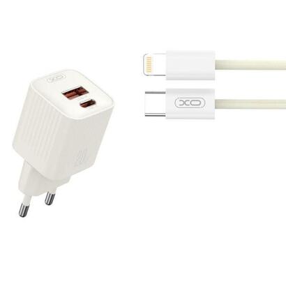 xo-l147-cargador-de-corriente-20w-usb-a-y-usb-c-carga-rapida-incluye-cable-usb-c-a-lightning-blanco