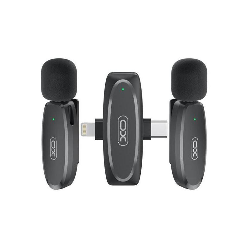 xo-mkf10-microfono-inalambrico-de-solapa-conector-tipo-c-y-lightning-negro