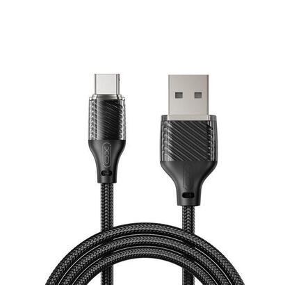 xo-nb291-cable-usb-a-macho-a-usb-c-carga-y-transmision-de-datos-alta-velocidad-6a-1m-negro