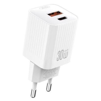 xo-l149-cargador-de-corriente-30w-usb-a-y-usb-c-alto-rendimiento-blanco