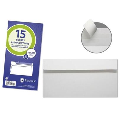bismark-pack-de-15-sobres-americanos-papel-90grs-medidas-115x225mm-cierre-autoadhesivo-blanco