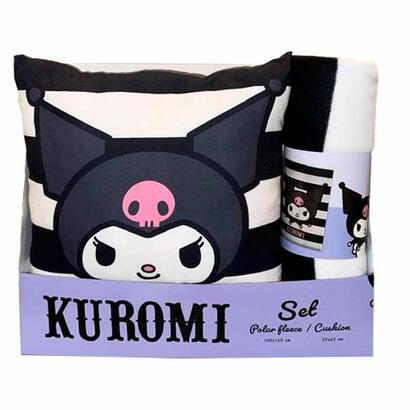 set-manta-polar-cojin-kuromi-hello-kitty