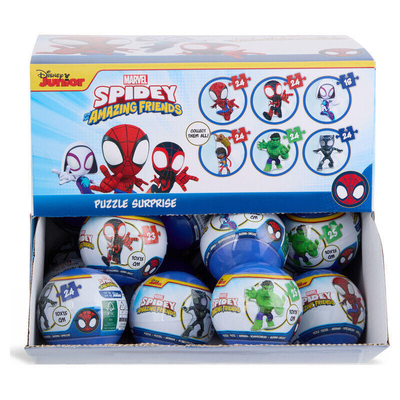 pack-de-24-unidades-bola-sorpresa-puzzle-spiderman-marvel-surtido