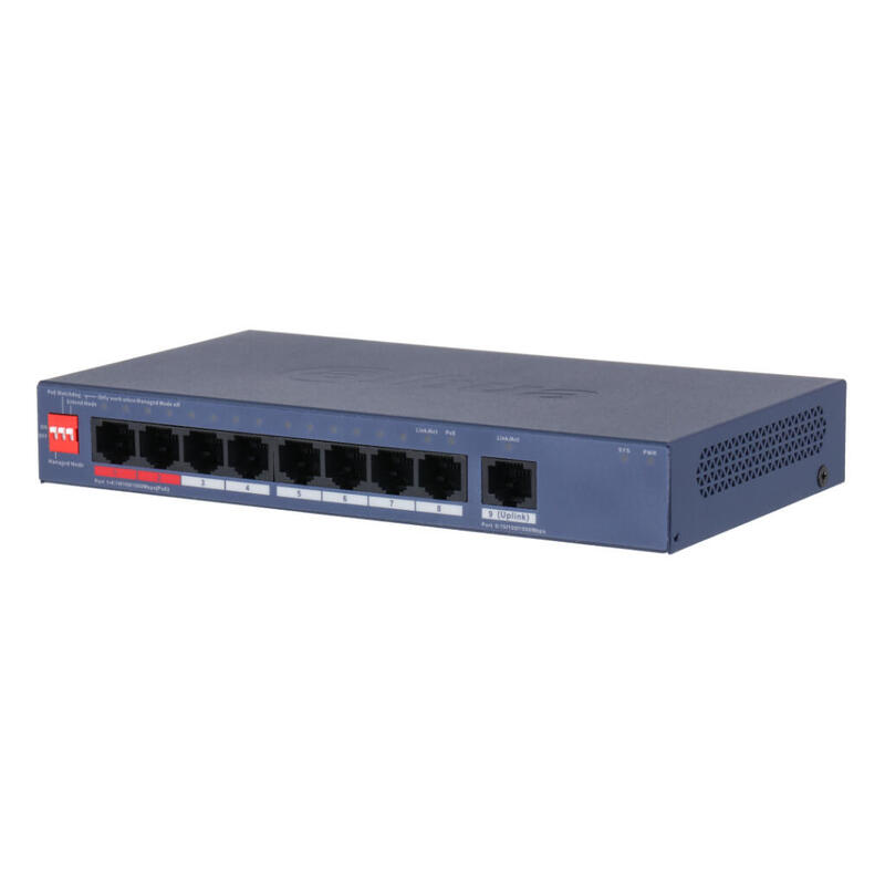 dahua-cs4009-8gt-110-switch-poe-8-puertos-gigabit-1rj45-uplink-gigabit-110w-gestionable-en-cloud-layer2