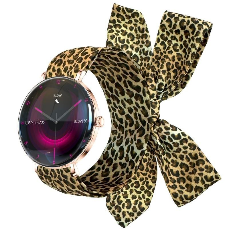 forever-smartwatch-lucca-sb-370-notificaciones-frecuencia-cardiaca-oro-rosa-incluye-correa-leopardo