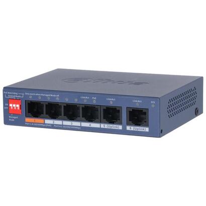 dahua-cs4006-4et2gt-60-switch-poe-4-puertos-10100-2rj45-uplink-gigabit-60w-gestionable-en-cloud-layer2
