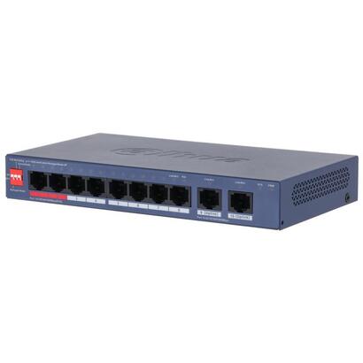 dahua-cs4010-8et2gt-110-switch-poe-8-puertos-10100-2rj45-uplink-gigabit-110w-gestionable-en-cloud-layer2