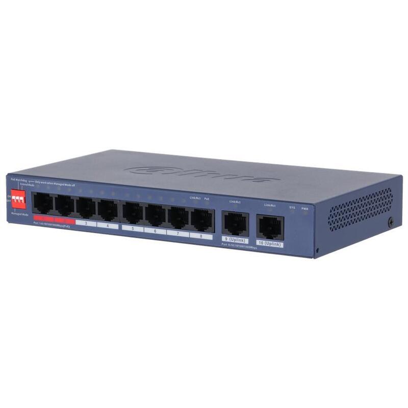 dahua-cs4010-8et2gt-110-switch-poe-8-puertos-10100-2rj45-uplink-gigabit-110w-gestionable-en-cloud-layer2