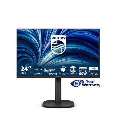 monitor-philips-3000-series-24b2u3301d00-241-1920-x-1200-pixeles-wuxga-lcd-negro