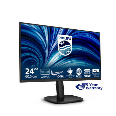 monitor-philips-3000-series-24b2u3301d00-241-1920-x-1200-pixeles-wuxga-lcd-negro